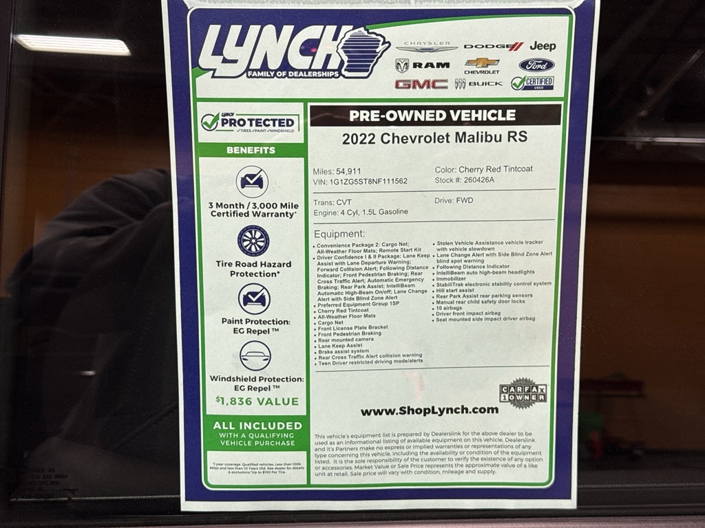 2022 Chevrolet Malibu RS