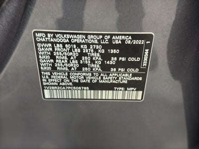 2023 Volkswagen Atlas 3.6L V6 SEL