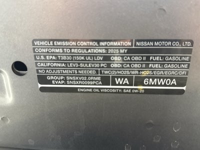 2025 Nissan Sentra SR