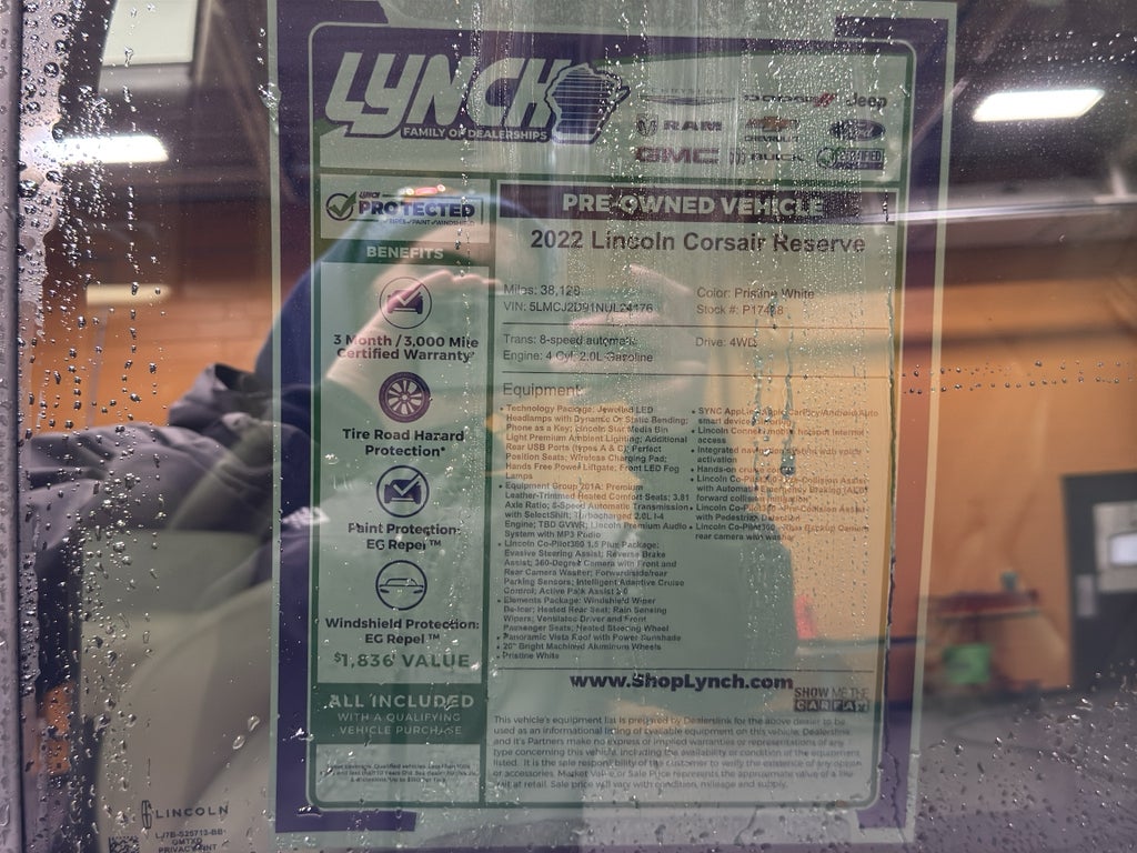 2022 Lincoln Corsair Reserve