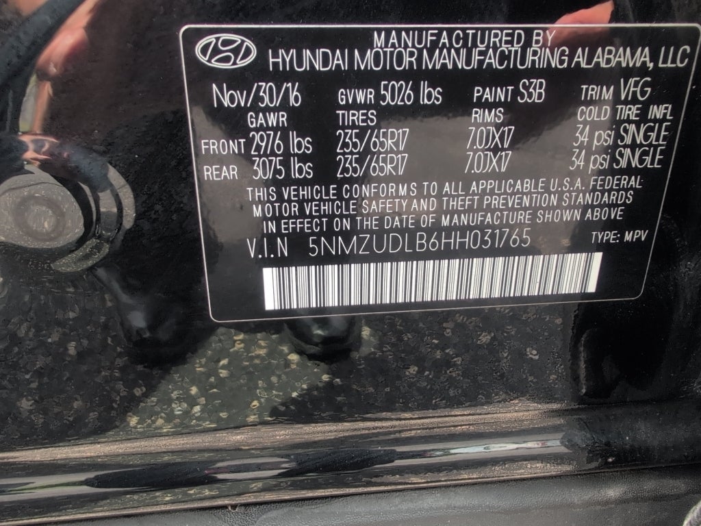 2017 Hyundai Santa Fe Sport 2.4L