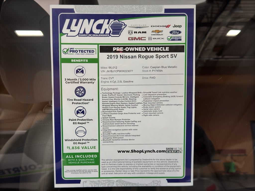 2019 Nissan Rogue Sport SV