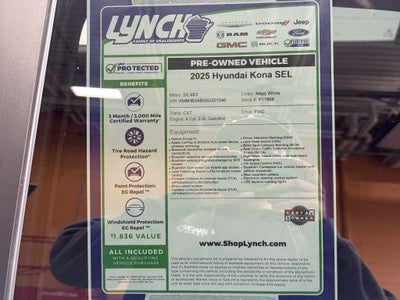2025 Hyundai Kona SEL