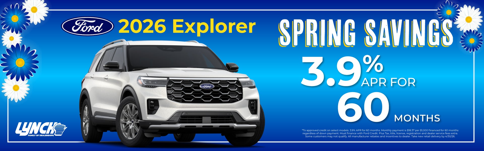 Ford Explorer savings at lynch ford