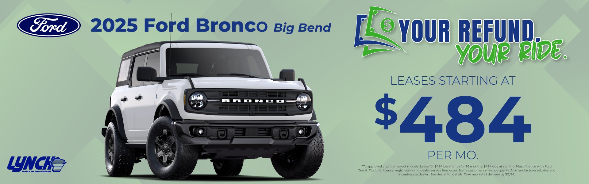 F150 offer at Lynch Ford. Your Refund, your ride