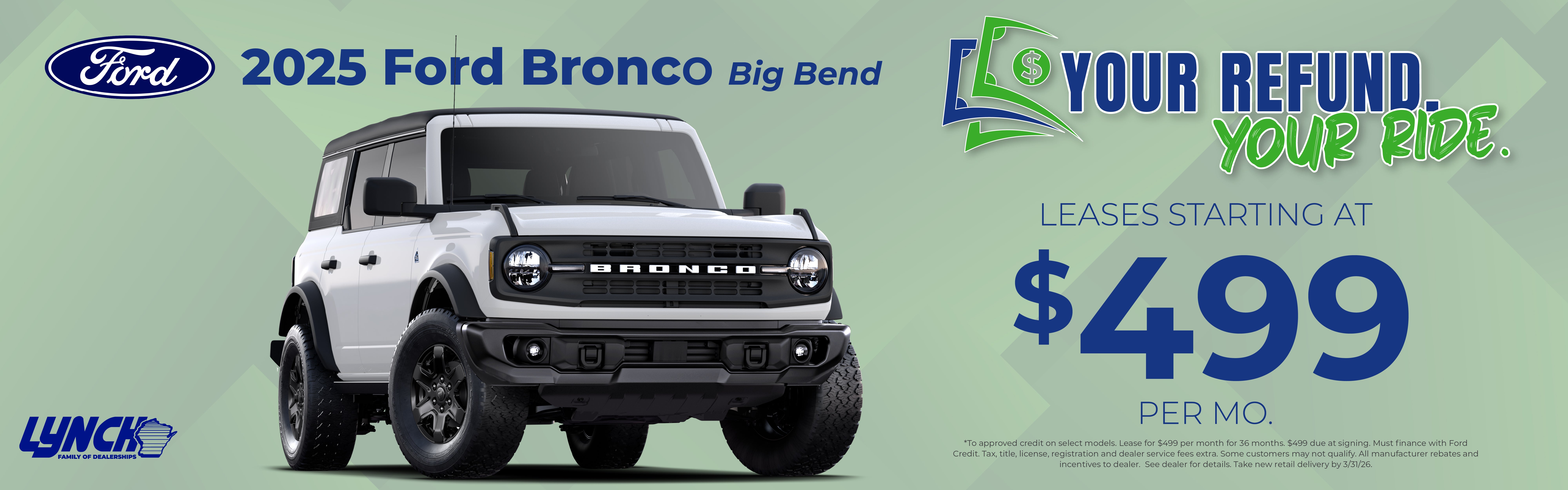 F150 offer at Lynch Ford. Your Refund, your ride