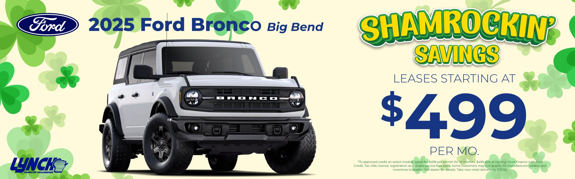 Bronco Savings at Lynch Ford