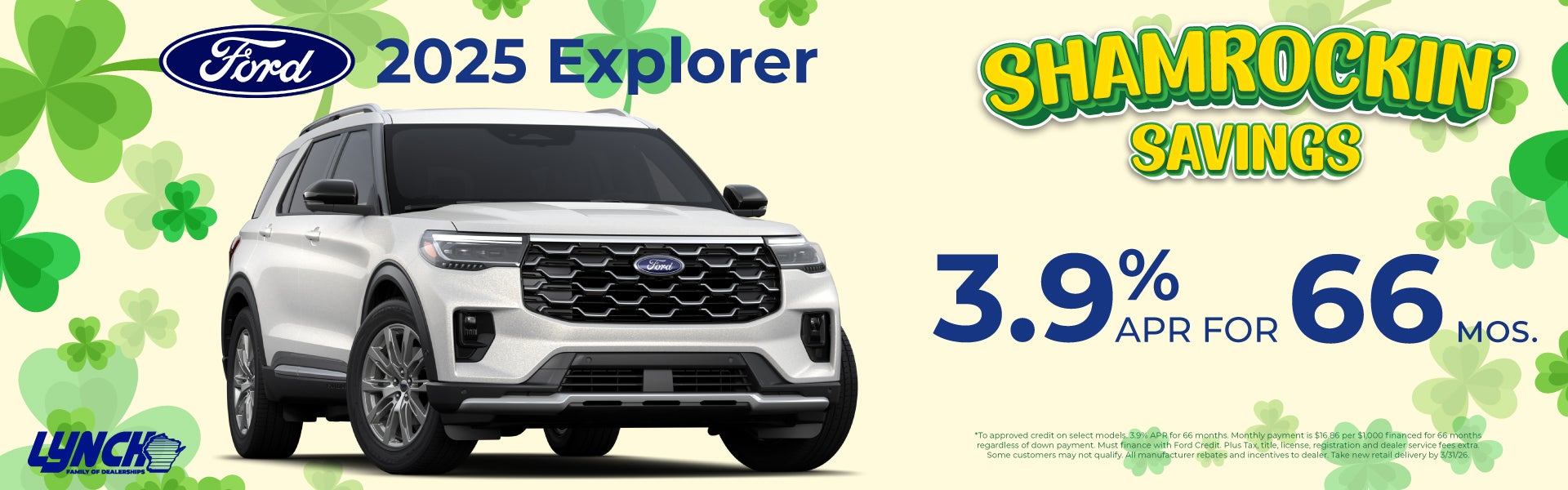 Explorer offer at Lynch Ford