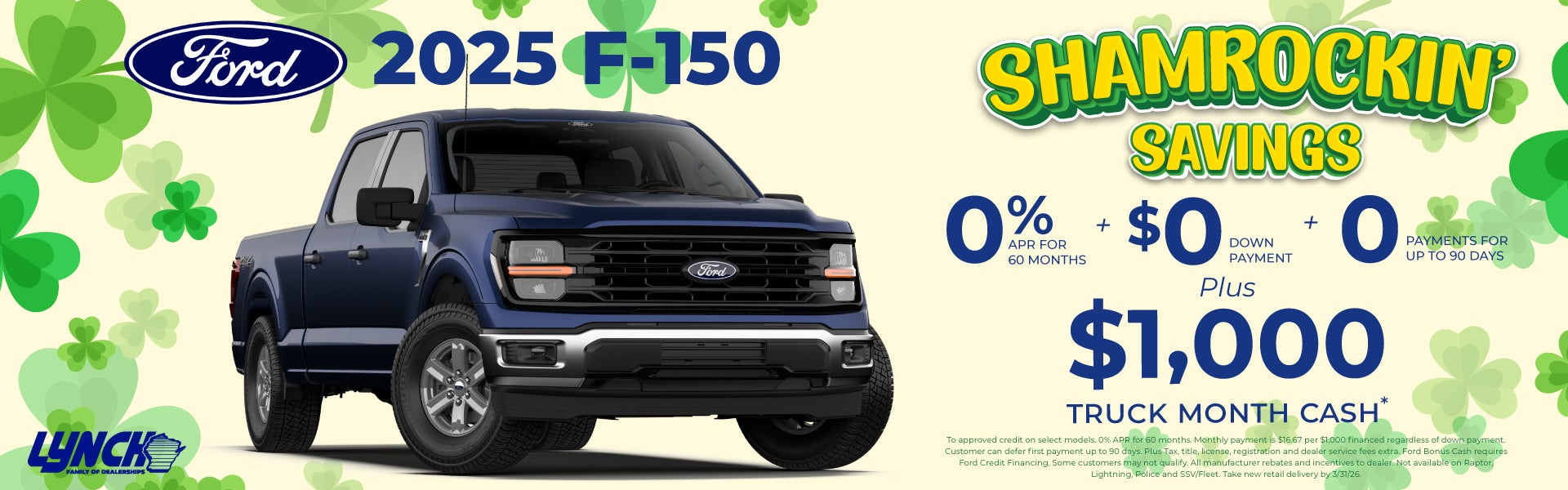 Ford f150 savings at Lynch Ford