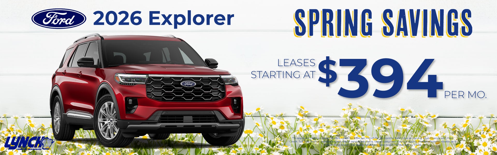 lynch Ford Explorer Savings