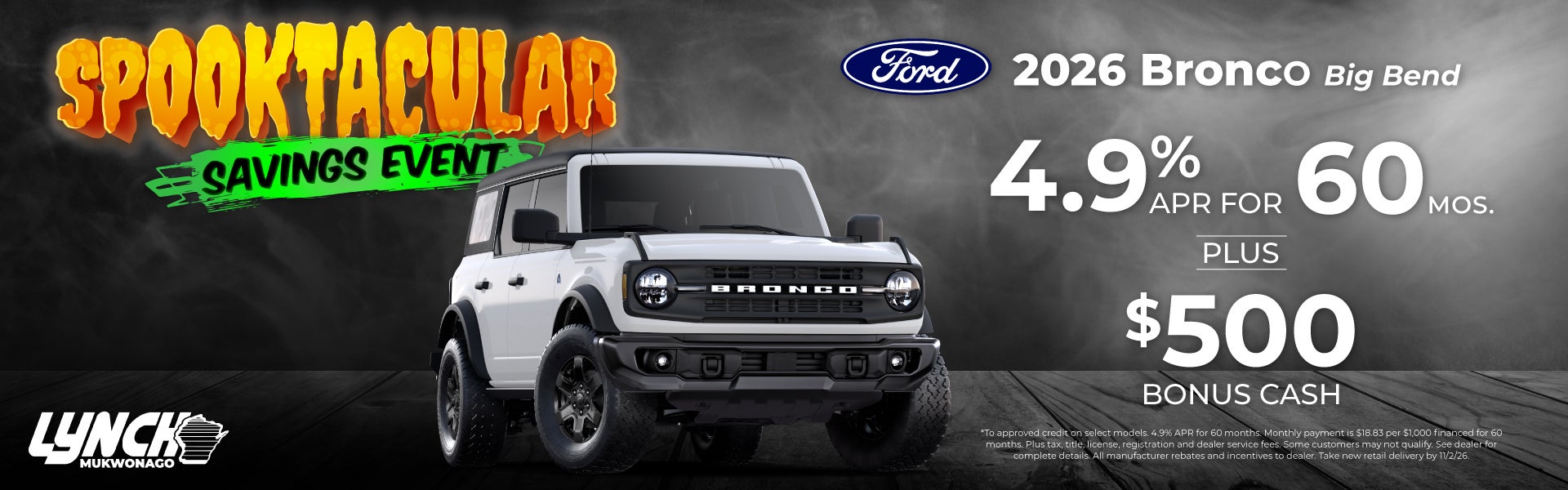 Ford Mukwonago Bronco Offer