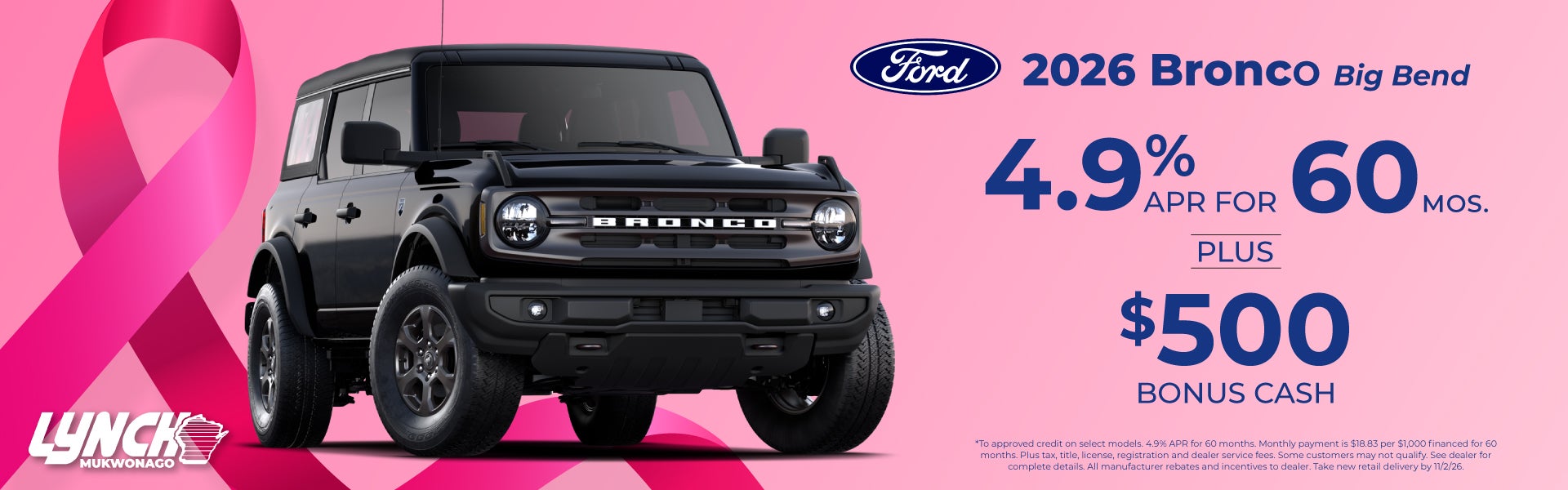 Ford Mukwonago Bronco Offer