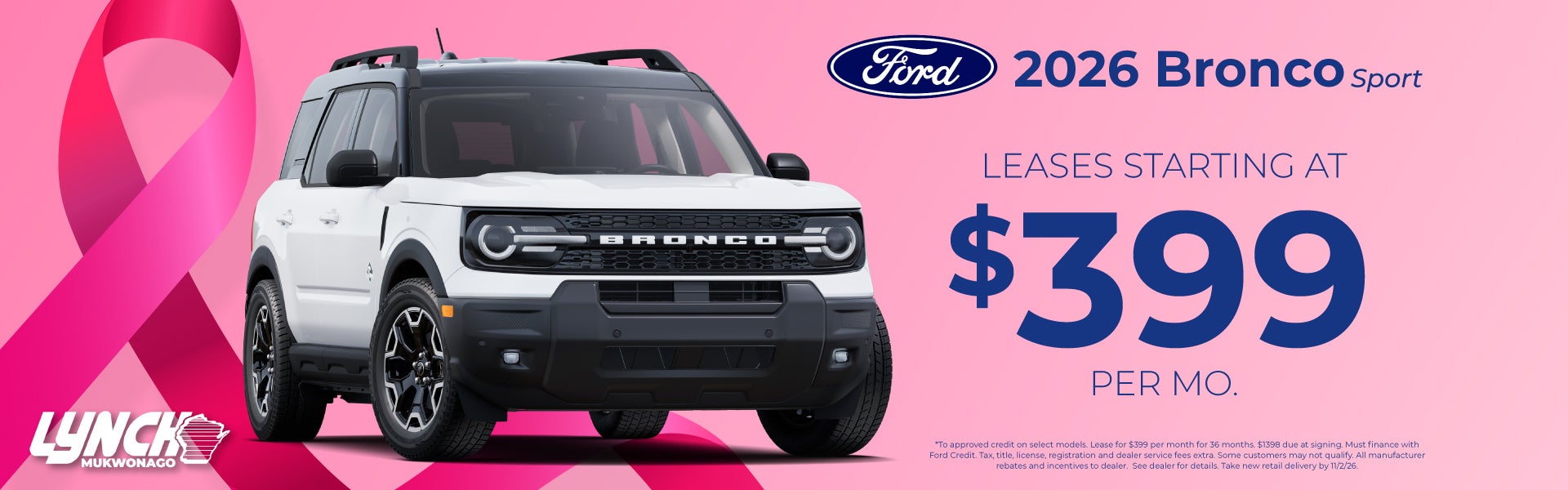 Ford Mukwonago Bronco Sport Offer
