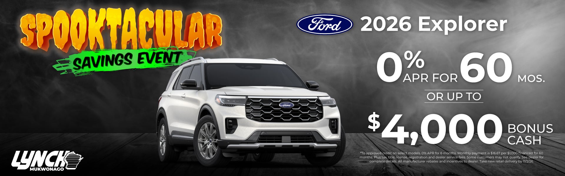 Ford Mukwonago Explorer offer