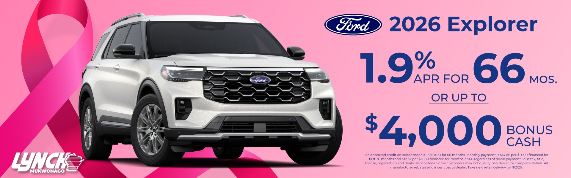 Ford Mukwonago Explorer offer