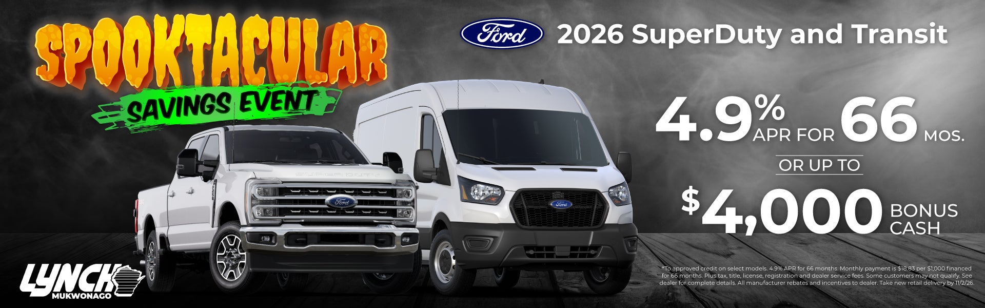 Ford Mukwonago Super Duty Transit Offer